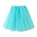 GYUJNB Skirts for Women Ladies Soild Color Short Fashion Pleated TUTU Dance Skirt Tennis Skirts for Women J A