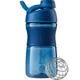 BlenderBottle SportMixer Shaker Bottle Perfect for Protein Shakes and Pre Workout 20-Ounce Navy