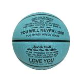USYFAKGH Baby Basketball Hoop for 1 Year To My Son From Dad Mom Basketball Ball Gift for Your Anniversary Birthday Wedding Holiday Graduation Gift Christmas School Col