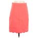 J. by J.Crew Casual Skirt: Orange Solid Bottoms - Women's Size 0