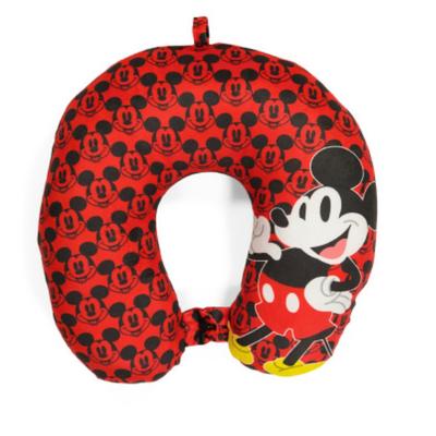 Disney Bedding | Disney Mickey Mouse Comfy Neck Travel Pillow Airplane Car Black Red White | Color: Black/Red/White | Size: Os