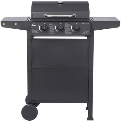 Gasgrill EL FUEGO "San Jose 3 Brenner", schwarz, B:104cm H:101,5cm T:51cm, Grills, mit gusseisernem Grillrost