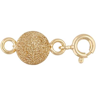 Magnetschließe FIRETTI "Schmuck Geschenk Silber 925 Verlängerung Kette zum Einhängen Kugel", gold (gelbgoldfarben), Schmuck-WechselteileL:2,2cm Ø:8mm, Silber, L:2,2cm Ø:8mm Image