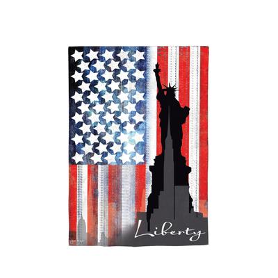 Liberty Statue Reversible Suede Garden Flag
