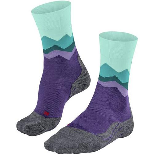 FALKE TK2 Crest Damen Socken, Größe 41-42 in Lila