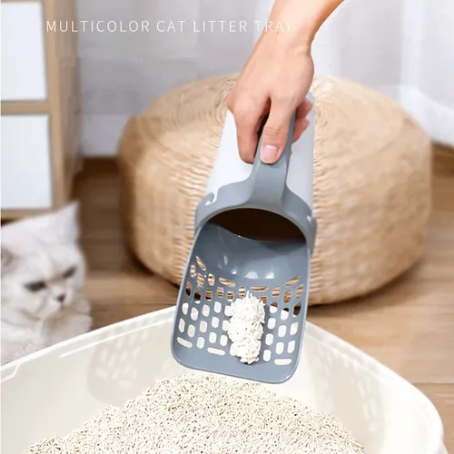 Katzenstreu schaufel Schaufel für Haustier filter saubere Toilette Mülls ammler Katze liefert