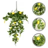 Ramo di limone artificiale ramo di foglie di limone finte gialle con foglie verdi Bouquet di limone