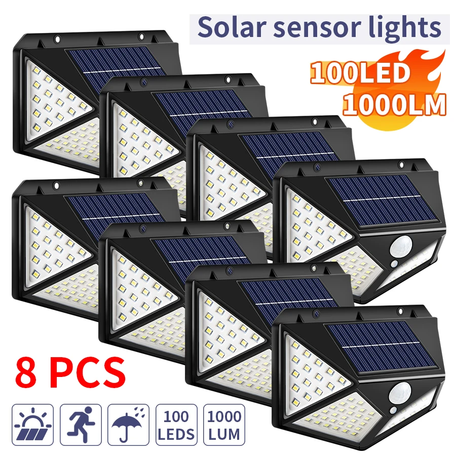 Solar Lampe Outdoor Garten Licht Motion Sensor Solar Wand Lampe Wasserdicht Sonnenlicht Angetrieben Solar Lichter Led-strahler Für Garten