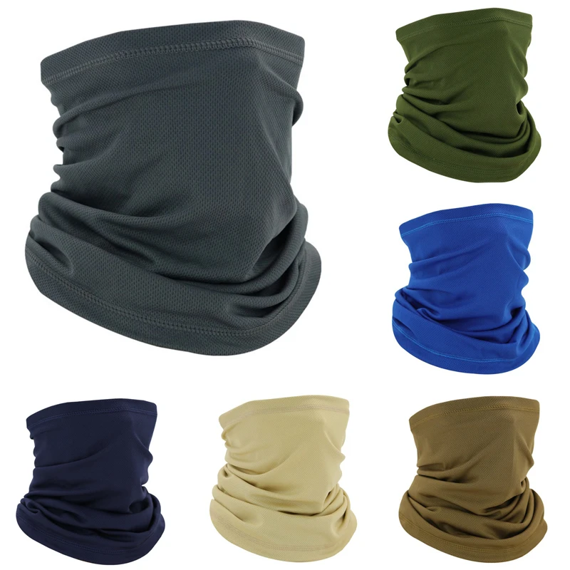 Multifunktionale Kopftuch Halsabdeckung Mann Frauen Kopf Gesicht Hals Gamasche Tube Beanie Schal Bandana Staubdichte Sturmhaube Image