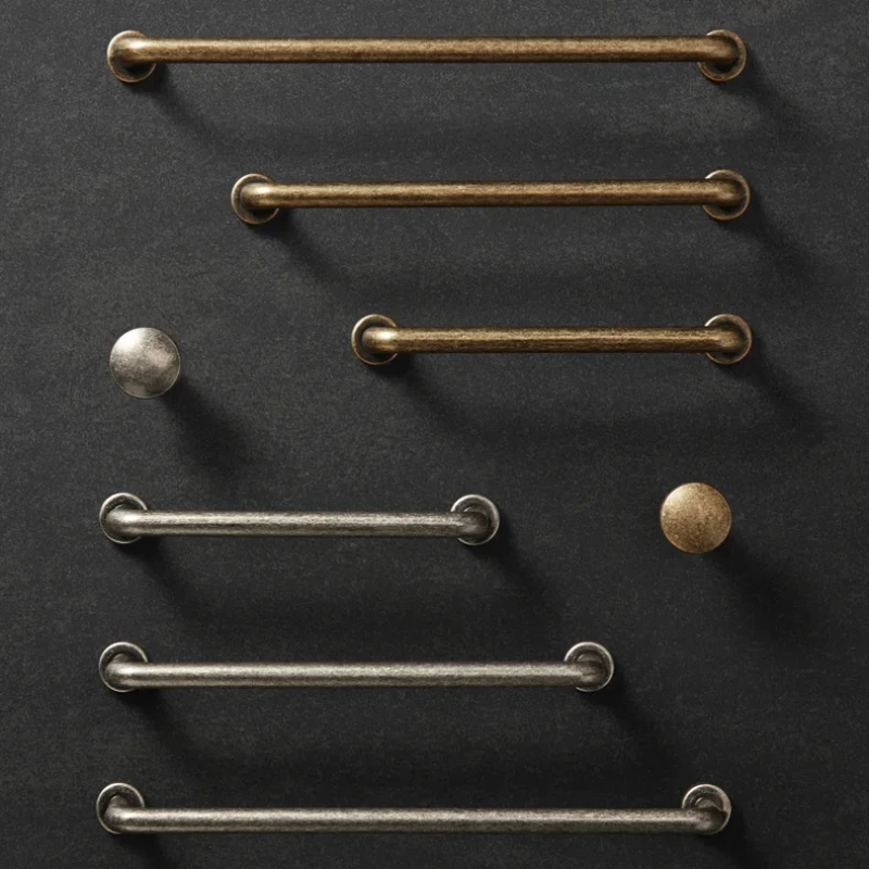Nordische Vintage-Möbelgriffe, bronzefarbene Knöpfe und Griffe für Schubladen, Kommode, Bücherregal, Schuhschrank, Küche, nützliches Zubehör
