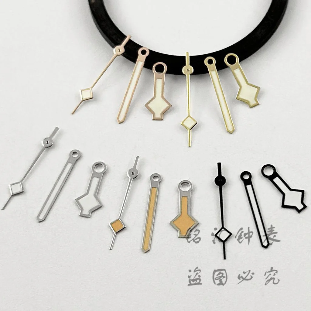 Nh35 Zeiger Roségold Silber Gold Schwarz Uhren Zeiger geeignet nh35 nh36 7 s26 4 r35 4 r36 Uhrwerk grün leuchtende Uhrzeiger Image