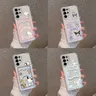 Hello Kitty cannella Kuromi Pacha custodia per carte per Samsung A73 A72 A71 A55 A54 A53 A52 A35 A34