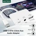 Adattatore Lan Ethernet USB tipo C a RJ45/cavo iPad USB C OTG Adattatore audio Aux da 3,5 mm/lettore di schede/supporto connettore PD 60 W