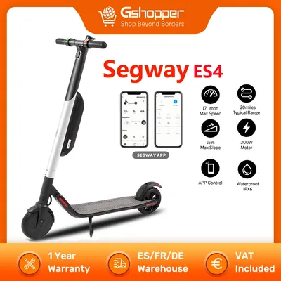 Segway-Trottinette électrique intelligente ES4 longue portée de 40km 36V 10 4 Ah 8 pouces 25