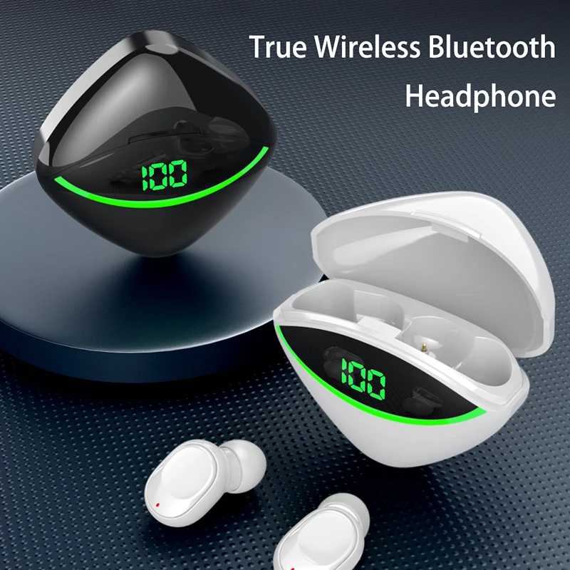 TWS Wireless Bluetooth 5.3 Headset 9D Stereo Music HiFi auricolari con microfono Smart Touch cuffie auricolari con riduzione del rumore In-Ear
