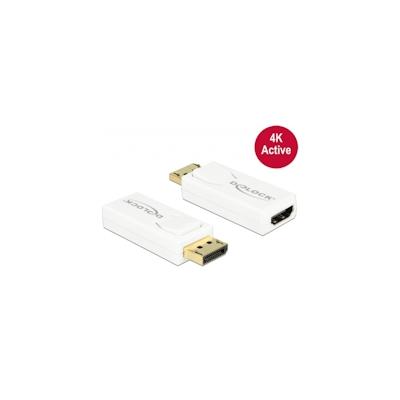 Delock Video- / Audio-Adapter DisplayPort / HDMI M 19-polig W 1.2 weiß