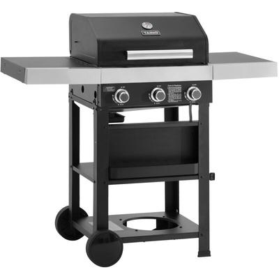 TAINO WABAYA 3+0 Gasgrill Grillwagen 3 Brenner Sear-Burner Schwarz Matt