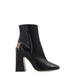 Four-stitch Detailed Block Heeled Boots
