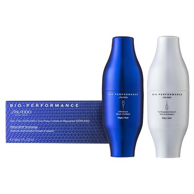 Shiseido Bio-Performance Skin Filler Duo Serum Gesichtspflege-set 30 ml Nachtserum + 30 ml Tagesserum / Nachfüllbar