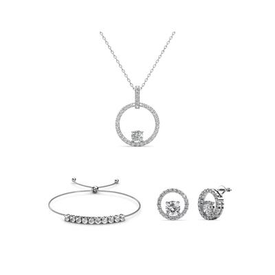 Mia Amory Sets - Silber und Kristall