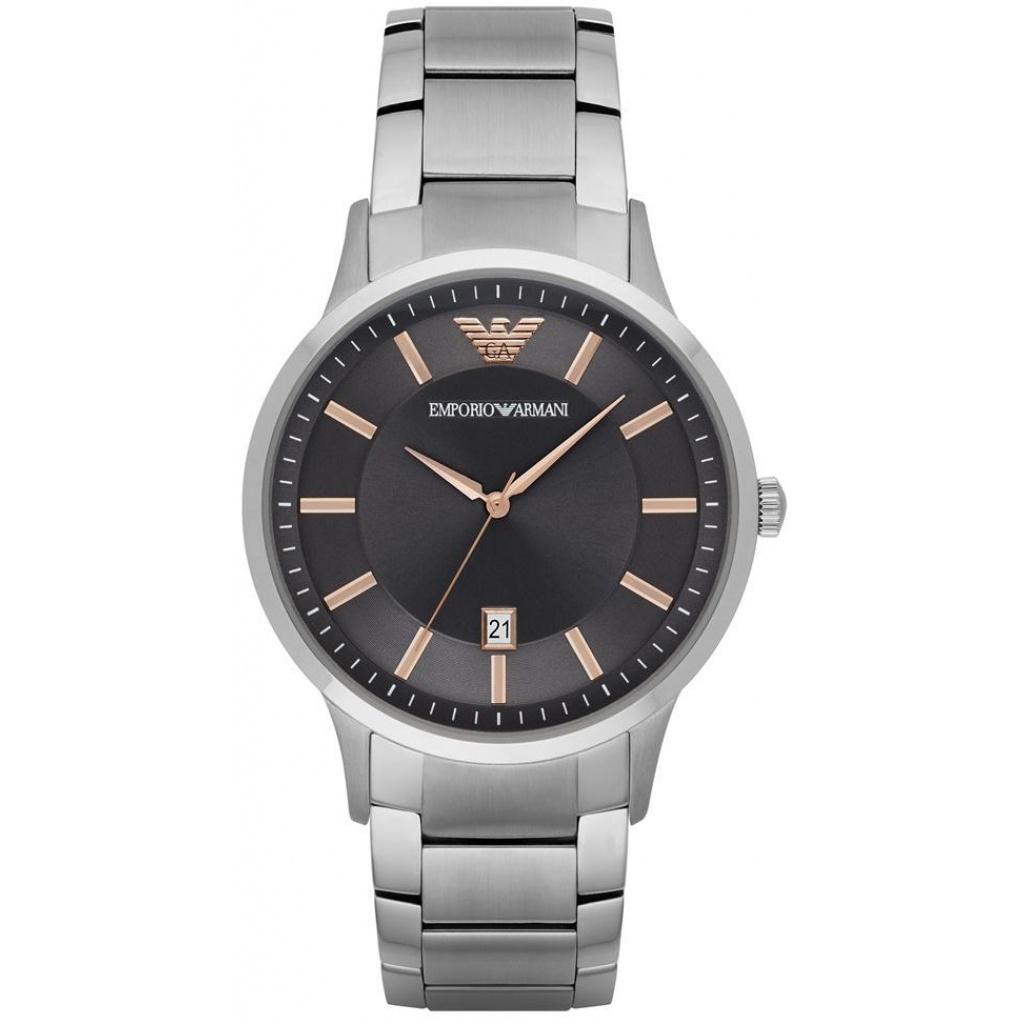 Armani Mens AR2514 Watch - Silver - One Size | Armani Sale | Discount Designer Brands