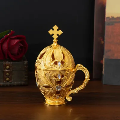 European-style hollow incense burner with diamonds, home indoor aromatherapy furnace, creative