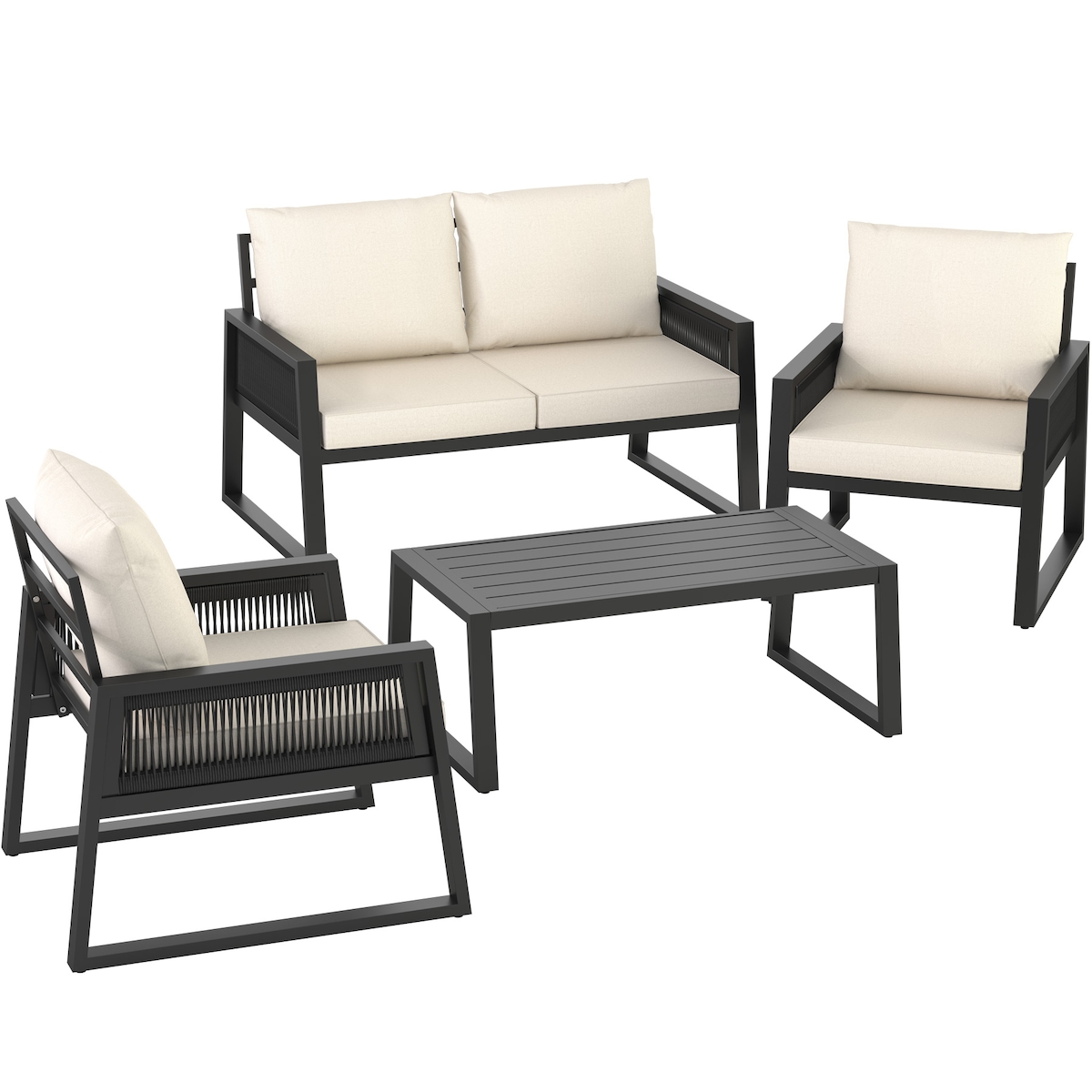 TECTAKE Gartenlounge-Set Captive im Rope-Design Image