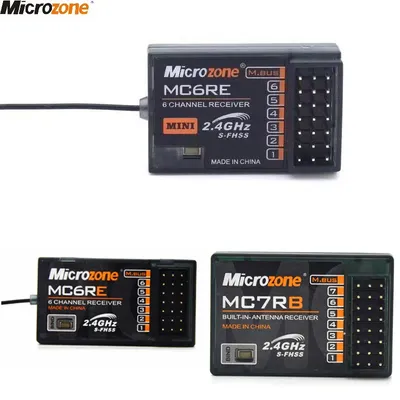MicroZone MC6RE MC7RB MC6RE MIni Receiver 6CH for MicroZone MC6C 2.4G 6CH controller transmitter for