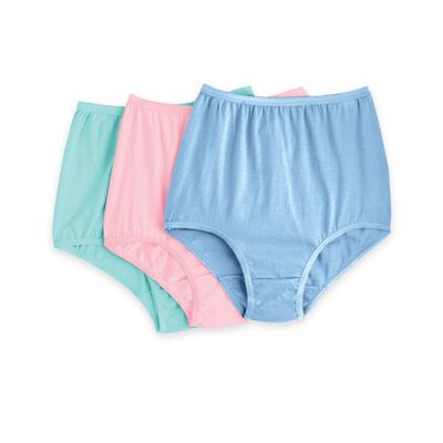 Appleseeds Women's 3-Pack Cotton Panties - Multi - 13 - Misses