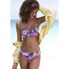 Bügel-Bandeau-Bikini BUFFALO, Damen, Gr. 38, Cup A, blau (marine, pink), Obermaterial: 82% Polyamid, 18% Elasthan. Futter: 100% Polyester, Bikini-Sets, im Mustermix