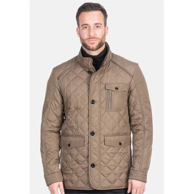 Outdoorjacke NEW CANADIAN "ALL SEASON", Herren, Gr. 66, braun (braun, grün), 100% Polyester, unifarben, klassisch, normal, Langarm, Jacken, mit Strickeinsatz am Innenkragen Image