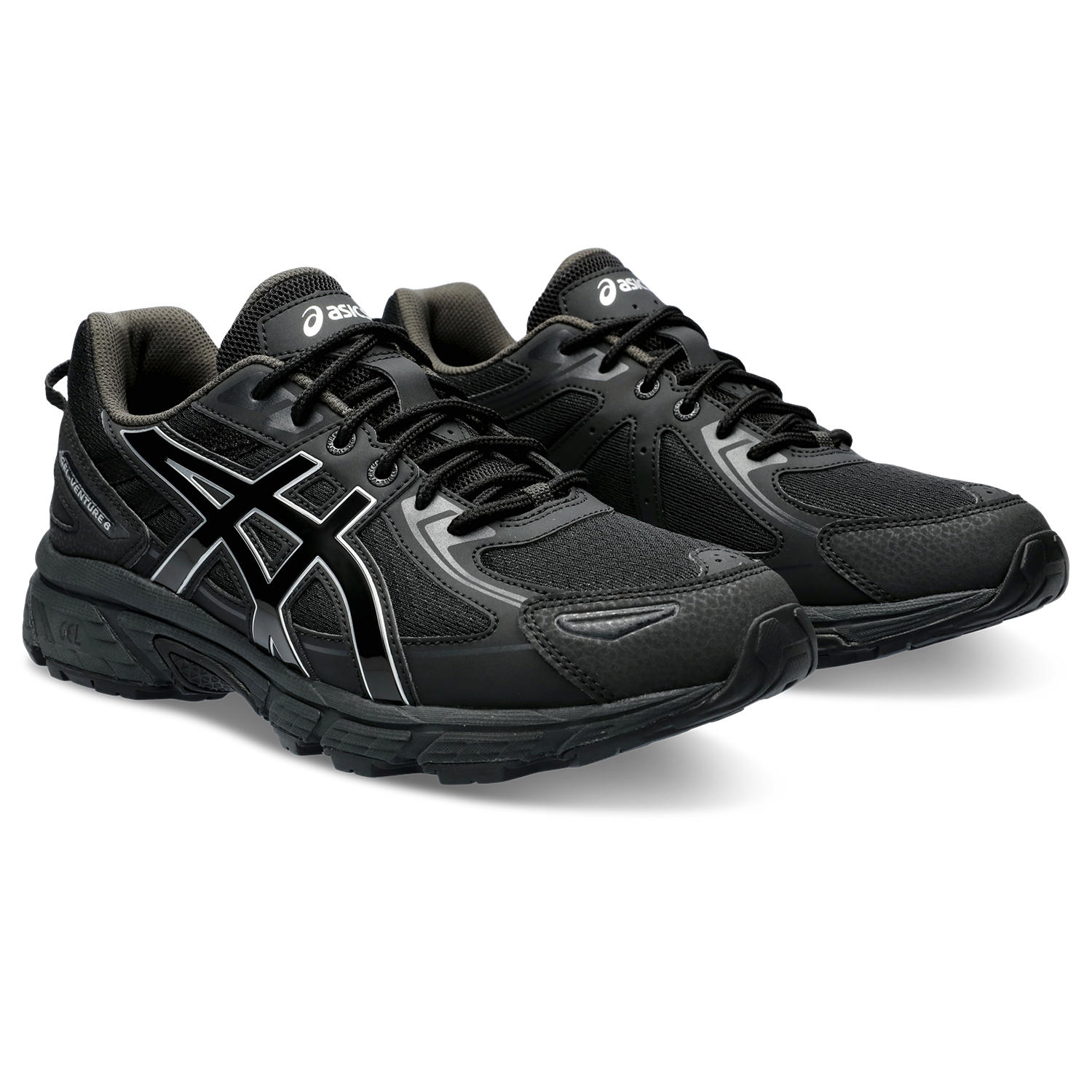 Sneaker ASICS SPORTSTYLE "GEL-VENTURE 6", Herren, Gr. 40, schwarz, Synthetik, Textil, mehrfarbig, Schuhe Sneaker