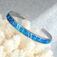 1 Vintage Classic Blue Vintage Cuff Bangle 2023 New In Trendy Accessories