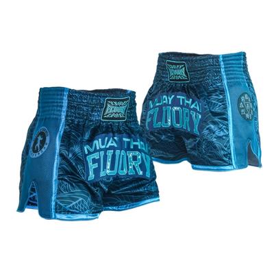 "TEMU Fluory Muay Thai Shorts For Adults - , ""laytham Fluory"" & Muay Thai , Polyester, Non-stretch, Hand Washable - Ideal For Boxing, Mma & Combat Sports Training, Boxing Shorts"