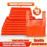 100pcs Red Supermarket Shopping Bags, Vest Bags, Takeaway Bags, Disposable Bags, Plastic Bags, Convenience Bags