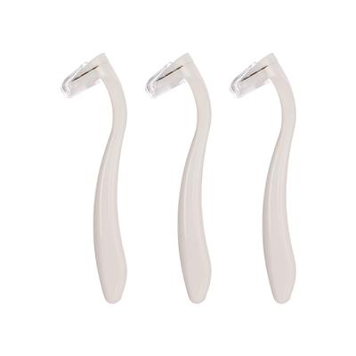 3pcs Body Bikini Razors Manual Hair Removal Wet And Dry Painless Lady Shaver For Pubic Hair Arms Legs Underarms Area Body Hair Bikini Trimmer