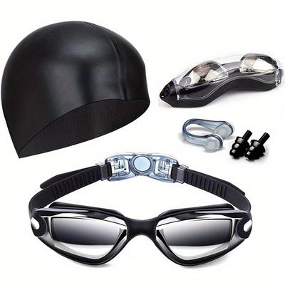 5-in-1 Swimming Goggles And Set With Nose Clip And...