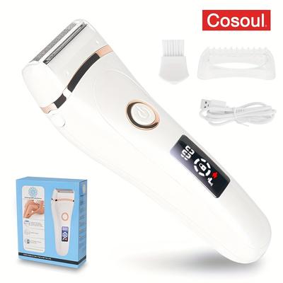 Electric Women's Shaver - Body Hair Trimmer For Armpit, Leg, Pubic, And Bikini Area With Led Screen