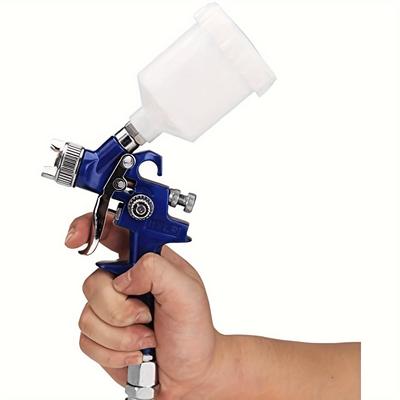 Hvlp Spray Gun With 1.0mm Tip Air Spray Gun For Car Spraying Gravity Feed Paint Gun For Car Prime, Furniture Surface Spraying Include 125mlcapacity Cup