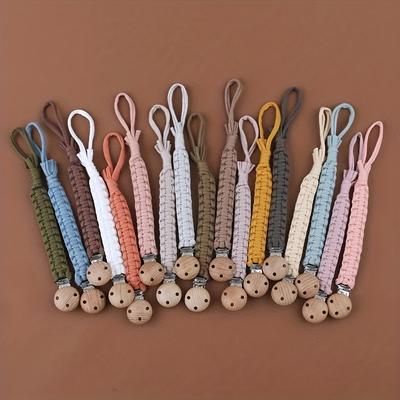 Vintage Crochet Handmade Baby Pacifier Clip, Pacif...