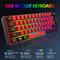 60% Wired Gaming Keyboard - Real Rgb Mini Keyboard With Waterproof Splash, 61 Keys Compact Keyboard For Pc/ Gamers, Typists & Travelers - Easy To Carry!