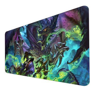 1pc Magic Demon Dragon Mouse Pad Deskt Mat Large Computer Keyboard Pad Anime Game Mouse Pad Board And Card Game Pad Tcg Playmat Table Mats Compatible For Mtg Rpg Ccg Trading Card Game Play Mats 12+