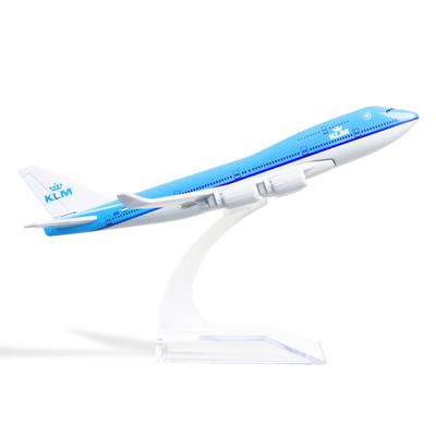 TEMU Boeing 747 Airplane Model Klm Royal Dutch Airlines 5.9 Inch Metal Diecast Jumbo Airliner Model For Collection And Gift