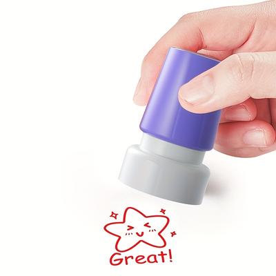1pc Of Teacher With Fun Comment Stamp To Correct Homework Reward And Encouragement Stamp