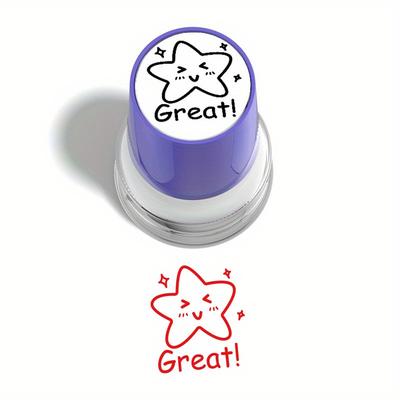 1pc Of Teacher With Fun Comment Stamp To Correct Homework Reward And Encouragement Stamp