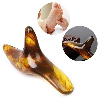 1pc Body Massage Board Scratcher Triangle Amber Foot Feet Massager Massage Acupuncture Shiatsu Gua Sha Tool