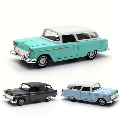 Simulation 1:36 Alloy Retro Classic Car Model Children's Toy Car Ornament Pull Back Car Double Door Can Open Boy Toy Gift