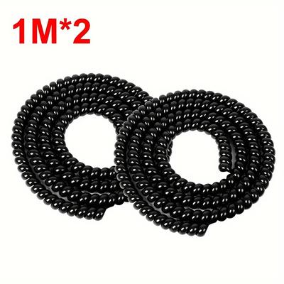 TEMU 1pc/2pcs Bicycle Harness Winding Tube E-bike Brake Wire Organizer Protective Sleeve, Tpu Sheath Line Cable Spiral Wrap Image
