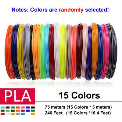 15 Colors/set 3d Pen, 3d Printer Pla Filament, 5m/...