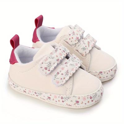 TEMU Trendy Cute Comfortable Sneakers With For Baby Girls, Lightweight Non Slip Walking Shoes For Indoor Outdoor, Spring And Autumn